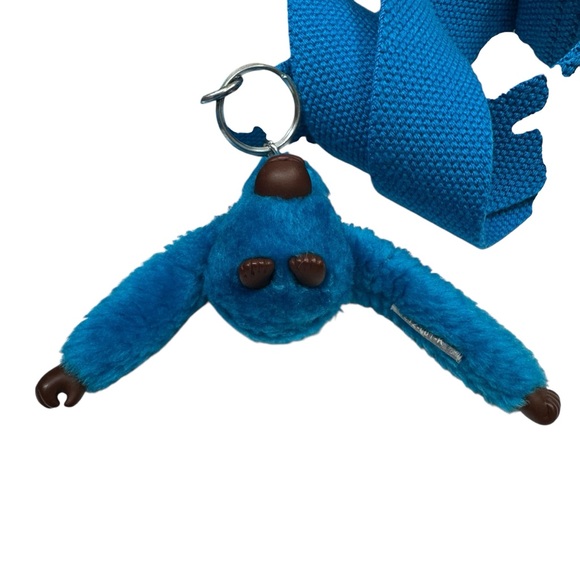 Kipling Alvar Crossbody Bag Purse Havana Blue Monkey 12”x9” Travel Streetwear - Picture 12 of 16